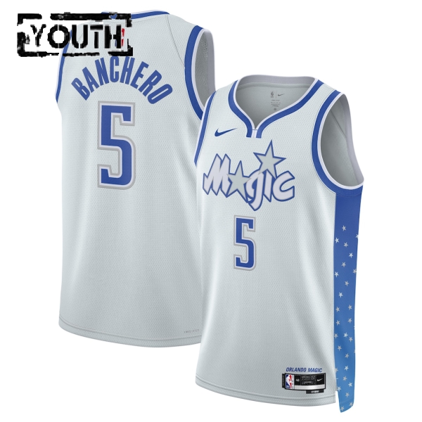 Orlando Magic Trikot Paolo Banchero Nike 2025-26 City Edition Weiß Swingman - Kinder Orlando Magic Trikot Paolo Banchero Nike 2025-26 City Edition Weiß Swingman - Kinder